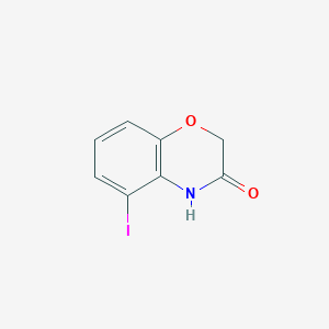 molecular formula C8H6INO2 B13683962 5-Iodo-2H-benzo[b][1,4]oxazin-3(4H)-one 