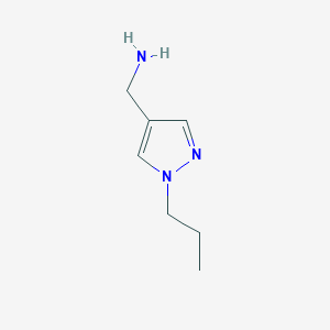 molecular formula C7H13N3 B1368397 1-(1-propyl-1H-pyrazol-4-yl)methanamine CAS No. 1006333-36-3