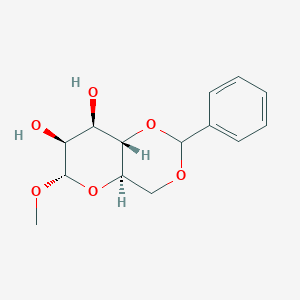molecular formula C14H18O6 B013684 Methyl 4,6-O-Benzylidene-a-D-mannopyranoside CAS No. 4148-58-7