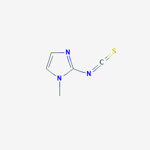 molecular formula C5H5N3S B13684118 2-Isothiocyanato-1-methyl-1H-imidazole 