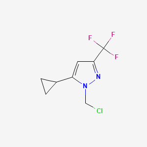 1-(Chloromethyl)-5-cyclopropyl-3-(trifluoromethyl)-1H-pyrazole
