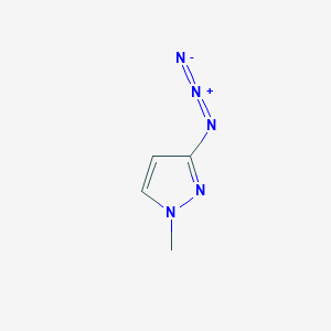 molecular formula C4H5N5 B1368419 3-Azido-1-methylpyrazole 
