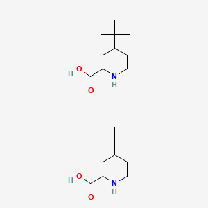 molecular formula C20H38N2O4 B13684208 cis-4-(tert-Butyl)piperidine-2-carboxylic Acid 