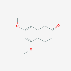 molecular formula C12H14O3 B13684260 5,7-Dimethoxy-3,4-dihydronaphthalen-2(1H)-one CAS No. 87656-89-1