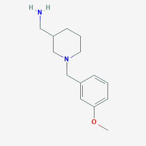 molecular formula C14H22N2O B1368428 {1-[(3-Methoxyphenyl)methyl]piperidin-3-yl}methanamine 