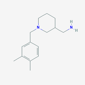 {1-[(3,4-Dimethylphenyl)methyl]piperidin-3-yl}methanamine
