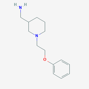 molecular formula C14H22N2O B1368430 (1-(2-Phenoxyethyl)piperidin-3-yl)methanamine 