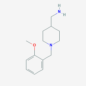 molecular formula C14H22N2O B1368431 (1-(2-Methoxybenzyl)piperidin-4-yl)methanamine 