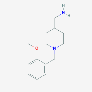 {1-[(2-Methoxyphenyl)methyl]piperidin-4-yl}methanamine