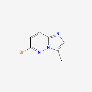 molecular formula C7H6BrN3 B13684330 6-Bromo-3-methylimidazo[1,2-b]pyridazine 