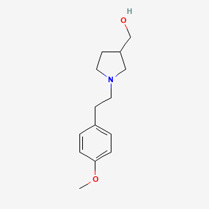 molecular formula C14H21NO2 B1368437 [1-[2-(4-Methoxyphenyl)ethyl]pyrrolidin-3-yl]methanol 