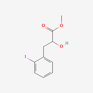 molecular formula C10H11IO3 B13684385 Methyl 2-Hydroxy-3-(2-iodophenyl)propanoate 