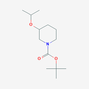molecular formula C13H25NO3 B13684436 1-Boc-3-isopropoxypiperidine 