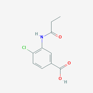 4-Chloro-3-propanamidobenzoic acid