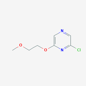 molecular formula C7H9ClN2O2 B1368452 2-Chloro-6-(2-methoxyethoxy)pyrazine 