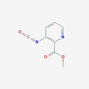 molecular formula C8H6N2O3 B13684528 Methyl 3-isocyanatopicolinate 
