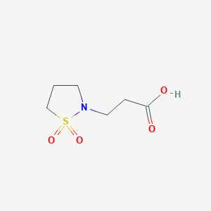 3-(1,1-Dioxo-1$L^{6},2-thiazolidin-2-YL)propanoic acid