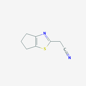 2-{4H,5H,6H-cyclopenta[d][1,3]thiazol-2-yl}acetonitrile