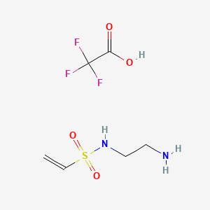 molecular formula C6H11F3N2O4S B13684556 N-(2-Aminoethyl)ethenesulfonamide trifluoroacetate 