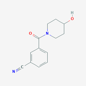 3-(4-Hydroxypiperidine-1-carbonyl)benzonitrile