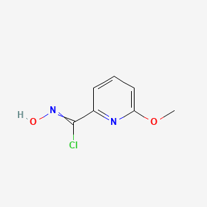 molecular formula C7H7ClN2O2 B13684581 N-Hydroxy-6-methoxypyridine-2-carbimidoyl Chloride 