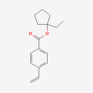 molecular formula C16H20O2 B13684628 1-Ethylcyclopentyl 4-vinylbenzoate 