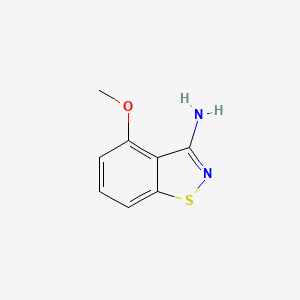 molecular formula C8H8N2OS B13684629 4-Methoxybenzo[d]isothiazol-3-amine 