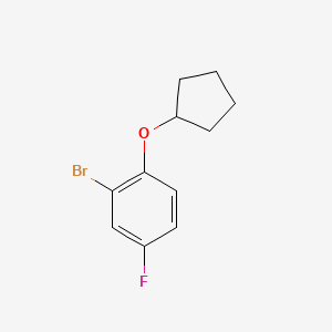 2-Bromo-1-cyclopentyloxy-4-fluorobenzene