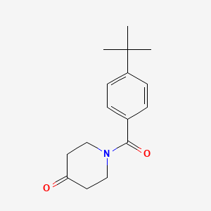 molecular formula C16H21NO2 B1368465 1-[(4-tert-Butylphenyl)carbonyl]piperidin-4-one 