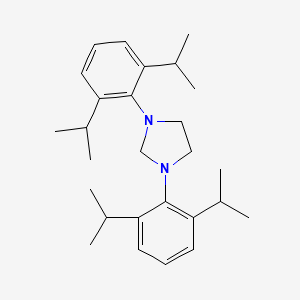 molecular formula C27H40N2 B13684689 1,3-Bis(2,6-diisopropylphenyl)-4,5-dihydroimidazole 