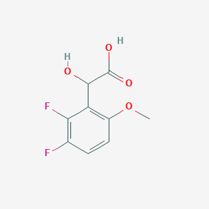 molecular formula C9H8F2O4 B13684693 2,3-Difluoro-6-methoxymandelic acid 