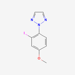 molecular formula C9H8IN3O B13684704 2-(2-Iodo-4-methoxyphenyl)-2H-1,2,3-triazole 