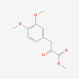 molecular formula C12H14O5 B13684721 Methyl 3-(3,4-dimethoxyphenyl)-2-oxopropanoate 