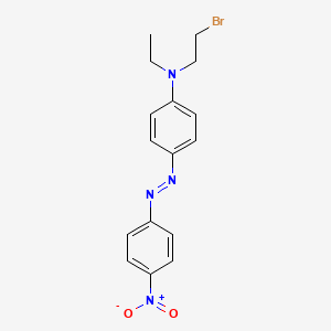 molecular formula C16H17BrN4O2 B13684727 N-(2-Bromoethyl)-N-ethyl-4-[(4-nitrophenyl)diazenyl]aniline 
