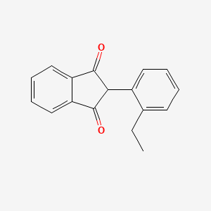 molecular formula C17H14O2 B13684741 2-(2-ethylphenyl)-1H-indene-1,3(2H)-dione 