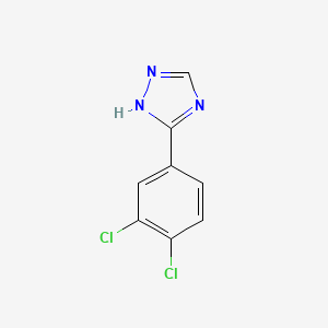 molecular formula C8H5Cl2N3 B13684748 5-(3,4-dichlorophenyl)-1H-1,2,4-triazole 