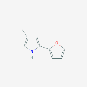 molecular formula C9H9NO B13684775 2-(2-Furyl)-4-methylpyrrole 