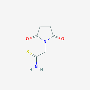 molecular formula C6H8N2O2S B1368478 2-(2,5-Dioxopyrrolidin-1-yl)ethanethioamide 