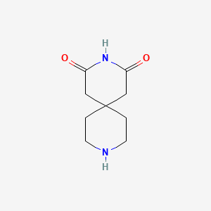 molecular formula C9H14N2O2 B1368480 3,9-Diazaspiro[5.5]undecane-2,4-dione CAS No. 24910-11-0