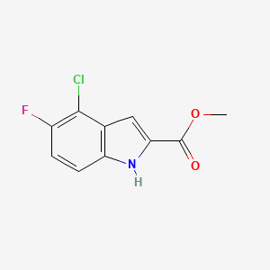molecular formula C10H7ClFNO2 B13684807 Methyl 4-Chloro-5-fluoro-1H-indole-2-carboxylate 