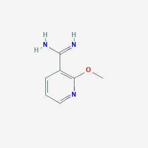 molecular formula C7H9N3O B1368481 2-Methoxypyridine-3-carboximidamide 
