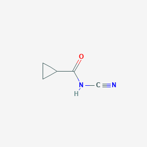 molecular formula C5H6N2O B13684812 N-cyanocyclopropanecarboxamide 