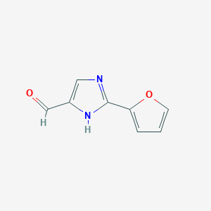 molecular formula C8H6N2O2 B13684827 2-(2-Furyl)imidazole-5-carbaldehyde 