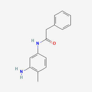 molecular formula C15H16N2O B1368484 N-(3-Amino-4-methylphenyl)-2-phenylacetamide CAS No. 1016790-80-9