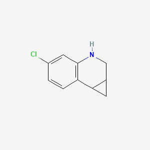 molecular formula C10H10ClN B13684845 5-Chloro-1a,2,3,7b-tetrahydro-1H-cyclopropa[c]quinoline 