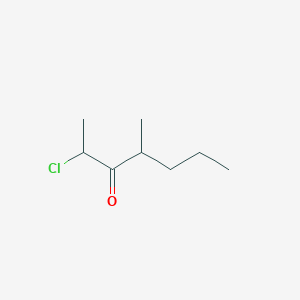 molecular formula C8H15ClO B13684900 2-Chloro-4-methyl-3-heptanone 