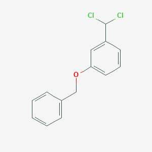 molecular formula C14H12Cl2O B13684946 1-(Benzyloxy)-3-(dichloromethyl)benzene 
