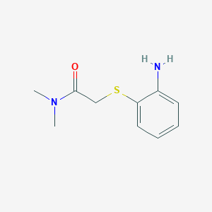 molecular formula C10H14N2OS B1368496 2-[(2-Aminophenyl)sulfanyl]-N,N-dimethylacetamide 