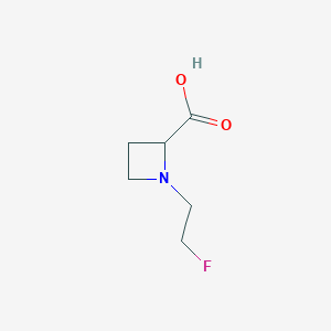 molecular formula C6H10FNO2 B13684975 (S)-1-(2-fluoroethyl)azetidine-2-carboxylic acid 