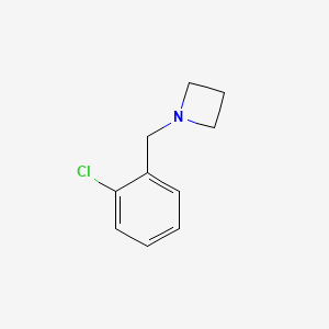 molecular formula C10H12ClN B13684977 1-(2-Chlorobenzyl)azetidine 